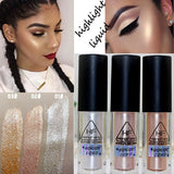 HangFang Brand Make Up Gold White Shimmer Highlighter Face Contour Makeup Liquid Highlighter Stick