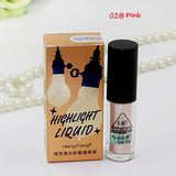 HangFang Brand Make Up Gold White Shimmer Highlighter Face Contour Makeup Liquid Highlighter Stick