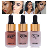 Beauty Glazed Brand Foundation Makeup Face Brightener Glow Waterproof Base Shimmer Face Bronzer Liquid Highlighter Make Up
