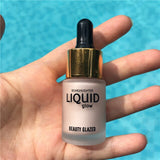 Beauty Glazed Brand Foundation Makeup Face Brightener Glow Waterproof Base Shimmer Face Bronzer Liquid Highlighter Make Up
