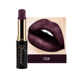 NICEFACE Waterproof Red Metallic Lipstick