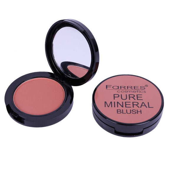 New Farres Smooth Easy to Wear Minerals Blush Powder Palette Long Lasting Pigments Red Matte Makeup Face Blusher Palette