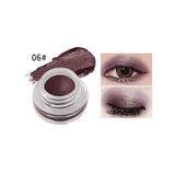 niceface Natural 15 Colors Single Eyeshadow Cream Waterproof Long Lasting Pigments Red Green Color Shimmer Metallic Eye Shadow