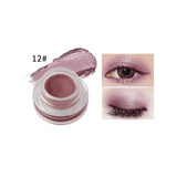 niceface Natural 15 Colors Single Eyeshadow Cream Waterproof Long Lasting Pigments Red Green Color Shimmer Metallic Eye Shadow