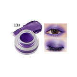 niceface Natural 15 Colors Single Eyeshadow Cream Waterproof Long Lasting Pigments Red Green Color Shimmer Metallic Eye Shadow