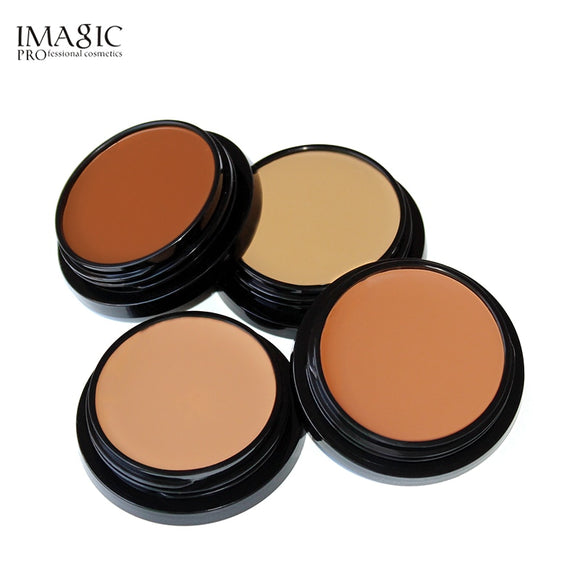 IMAGIC New Face Makeup Concealer Oil-control Foundation Cream for Dark Skin Base Long Lasting Contour Makeup