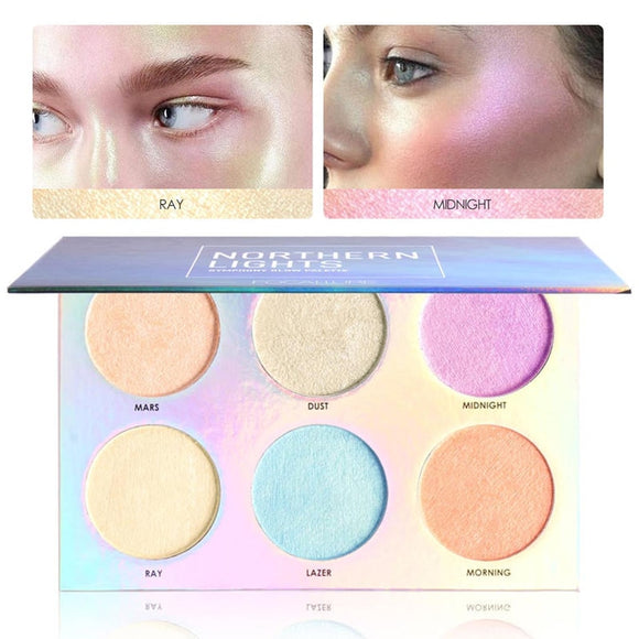 Brand FOCALLURE Face Bronzer Shimmer Highlighter Makeup Palette Oil-control Waterproof Face Glow Pigment Highlighter Palette