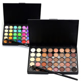 40 Colors Waterproof Matte Glitter Pigment Eyeshadow Makeup Palette Eyeshadows with Brush Set Make Up Eye Shadow Nude Cosmetics