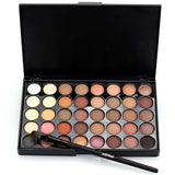 40 Colors Waterproof Matte Glitter Pigment Eyeshadow Makeup Palette Eyeshadows with Brush Set Make Up Eye Shadow Nude Cosmetics