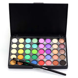 40 Colors Waterproof Matte Glitter Pigment Eyeshadow Makeup Palette Eyeshadows with Brush Set Make Up Eye Shadow Nude Cosmetics