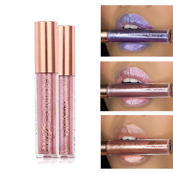 Waterproof Long Lasting Glitter Metallic Lipstick