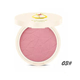 Makeup Face Blush Powder 8 Color Blusher Palette with Brush Powder Professional Sweet Face Cheek Makeup Blusher Cosmetic Round