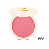 Makeup Face Blush Powder 8 Color Blusher Palette with Brush Powder Professional Sweet Face Cheek Makeup Blusher Cosmetic Round