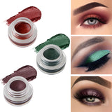 niceface Natural 15 Colors Single Eyeshadow Cream Waterproof Long Lasting Pigments Red Green Color Shimmer Metallic Eye Shadow