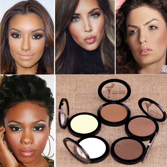 Maquillage Brand Makeup Shimmer White Bronzer Brightener Oil Free Pro Longwear Face Highlighter Makeup Contour Powder Palette