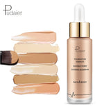 Pudaier Brand Base Foundation Face Makeup Liquid Matte Nude Make Up Concealer Cream Waterproof Natural Cosmetics Sun Block