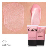 New Brand Shimmer Face Brighten Liquid Highlighter Cream for Face Contour Gold White Bronzers Base Foundation Cosmetics