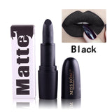 MISS ROSE New Black Gold Matte Shimmer Lipstick