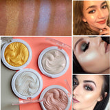 MISS ROSE Makeup Bronzer Powder Highlighter Glow Palette Face Brightener Contour Shimmer Baked Glitter Powder Cosmetics