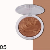 MISS ROSE Makeup Bronzer Powder Highlighter Glow Palette Face Brightener Contour Shimmer Baked Glitter Powder Cosmetics