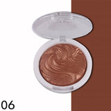 MISS ROSE Makeup Bronzer Powder Highlighter Glow Palette Face Brightener Contour Shimmer Baked Glitter Powder Cosmetics