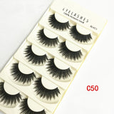 Professional 5Pairs/lot Natural Makeup Eye Lashes