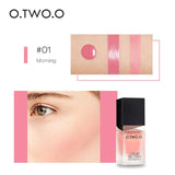 O.TWO.O Professional Makeup Liquid Blusher Sleek Blush Color Natural Cheek Blush Face Contour Make Up Korean Cosmetics Pink