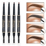 Professional Double-end Eyebrow Pencil Makeup Waterproof Eyebrow Black Brown Natural Eye Brow Pen with Brush Make Up Cosmetics