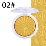 Golden Bronzer Palette Glow Kit Brighten Shimmer Highlighter Powder Iluminador makeup Concealer Highlight Base Contour 3D