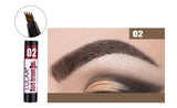 Waterproof Eyebrow Pencil Long Lasting Eyebrow Tattoo Pen 4 Fork Tips Black Brown Henna Microblading Liquid Eye Brow Pencils