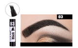 Waterproof Eyebrow Pencil Long Lasting Eyebrow Tattoo Pen 4 Fork Tips Black Brown Henna Microblading Liquid Eye Brow Pencils