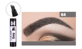Waterproof Eyebrow Pencil Long Lasting Eyebrow Tattoo Pen 4 Fork Tips Black Brown Henna Microblading Liquid Eye Brow Pencils