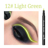 12 Colors Eyeliner Pencil Long Lasting Waterproof Eyes Makeup Pen Liquid Eye Liner Smoothly Pencil Black Make Up Tools Eyeliner