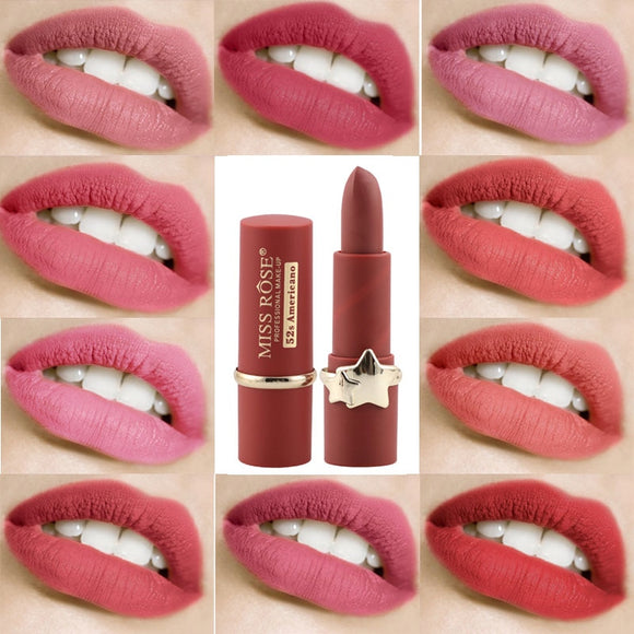 Miss Rose 12 Colors Matte Lipstick