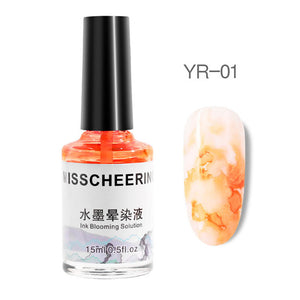 Varnishes Smoke Effect Nail Polish Watercolor Ink Blooming Gel 15ml  Fast Dry Manicure Long Lasting Nail Art DIY Marble Smudge