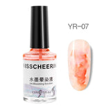 Varnishes Smoke Effect Nail Polish Watercolor Ink Blooming Gel 15ml  Fast Dry Manicure Long Lasting Nail Art DIY Marble Smudge
