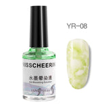 Varnishes Smoke Effect Nail Polish Watercolor Ink Blooming Gel 15ml  Fast Dry Manicure Long Lasting Nail Art DIY Marble Smudge