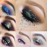 Pudaier Diamond Shines Sparkles Eyeshadow Sequin Glitter Makeup for Eyes Face Sequins Easy to Wear Long Last Professional Beauty