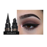 12Color Eyeliner Pencil Pigment Long Lasting Eye Liner Waterproof Eyes Makeup Seal Stamp Eyeliner Cosmetics Pen Black Brown Blue