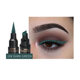 12Color Eyeliner Pencil Pigment Long Lasting Eye Liner Waterproof Eyes Makeup Seal Stamp Eyeliner Cosmetics Pen Black Brown Blue