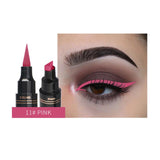 12Color Eyeliner Pencil Pigment Long Lasting Eye Liner Waterproof Eyes Makeup Seal Stamp Eyeliner Cosmetics Pen Black Brown Blue