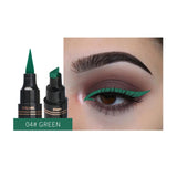 12Color Eyeliner Pencil Pigment Long Lasting Eye Liner Waterproof Eyes Makeup Seal Stamp Eyeliner Cosmetics Pen Black Brown Blue