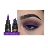 12Color Eyeliner Pencil Pigment Long Lasting Eye Liner Waterproof Eyes Makeup Seal Stamp Eyeliner Cosmetics Pen Black Brown Blue