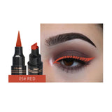 12Color Eyeliner Pencil Pigment Long Lasting Eye Liner Waterproof Eyes Makeup Seal Stamp Eyeliner Cosmetics Pen Black Brown Blue