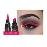 12Color Eyeliner Pencil Pigment Long Lasting Eye Liner Waterproof Eyes Makeup Seal Stamp Eyeliner Cosmetics Pen Black Brown Blue
