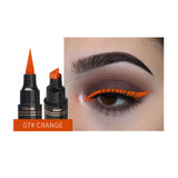 12Color Eyeliner Pencil Pigment Long Lasting Eye Liner Waterproof Eyes Makeup Seal Stamp Eyeliner Cosmetics Pen Black Brown Blue