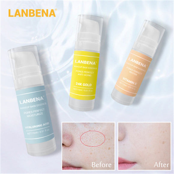 Summer Makeup Base Foundation Primer Makeup Face Serum Shrink Pores Moisturizing Oil-Control Brighten Essence Cosmetic Skin Care