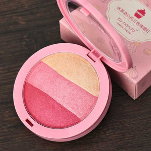 Makeup New Face Glow Glitter Makeup Blusher 3 Colors Natural Brighten Primer Shimmer Highlighter Blush Powder Face Cosmetic