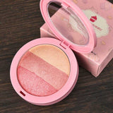Makeup New Face Glow Glitter Makeup Blusher 3 Colors Natural Brighten Primer Shimmer Highlighter Blush Powder Face Cosmetic