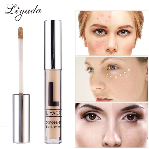 LIYADA New Foundation Makeup Base Hide Blemish Pores Black Circle Eyes Cover Primer Moisturizer Face Liquid Concealer Cosmetics
